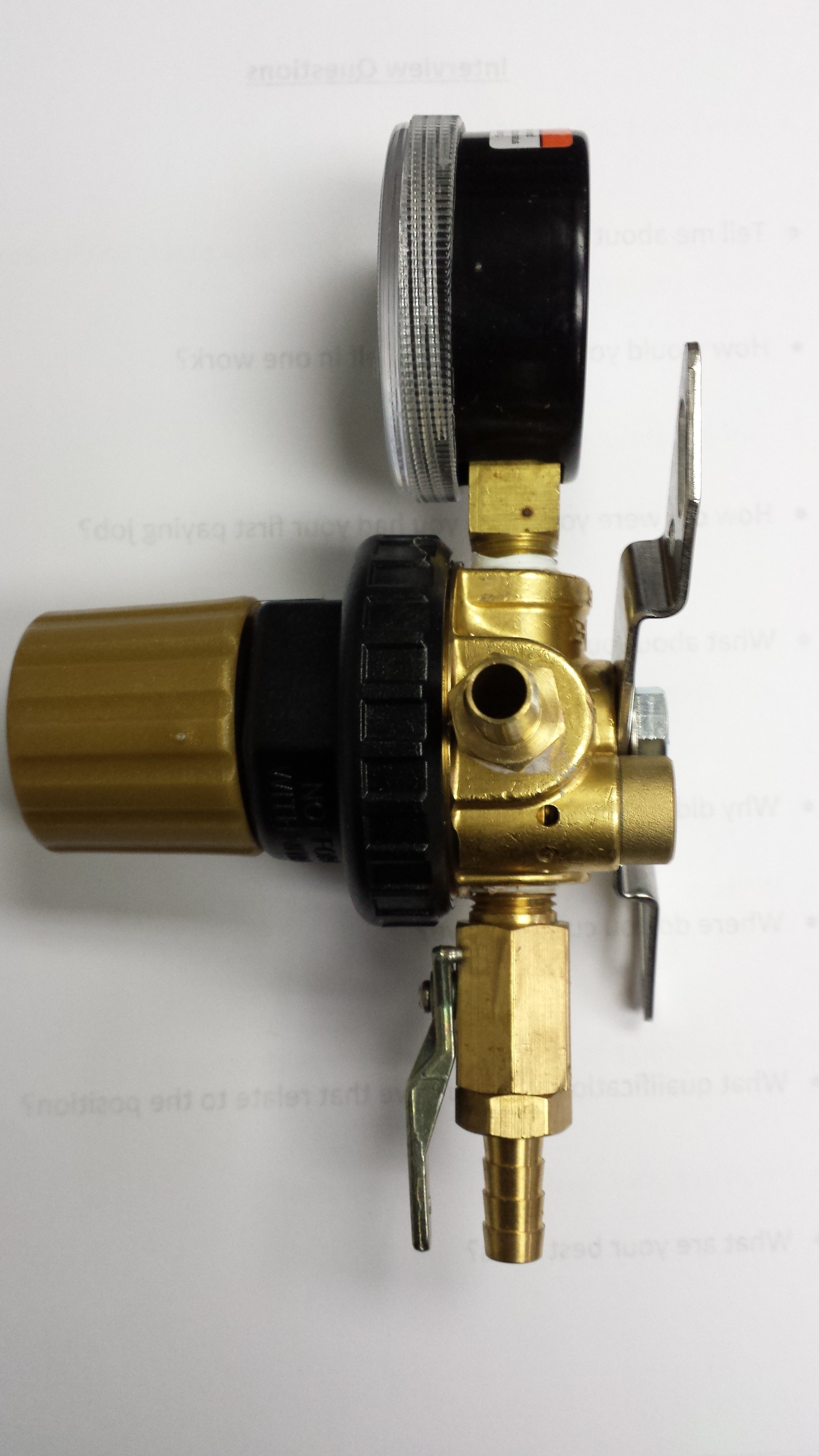 Taprite Secondary CO2 Regulator Maurer Sales