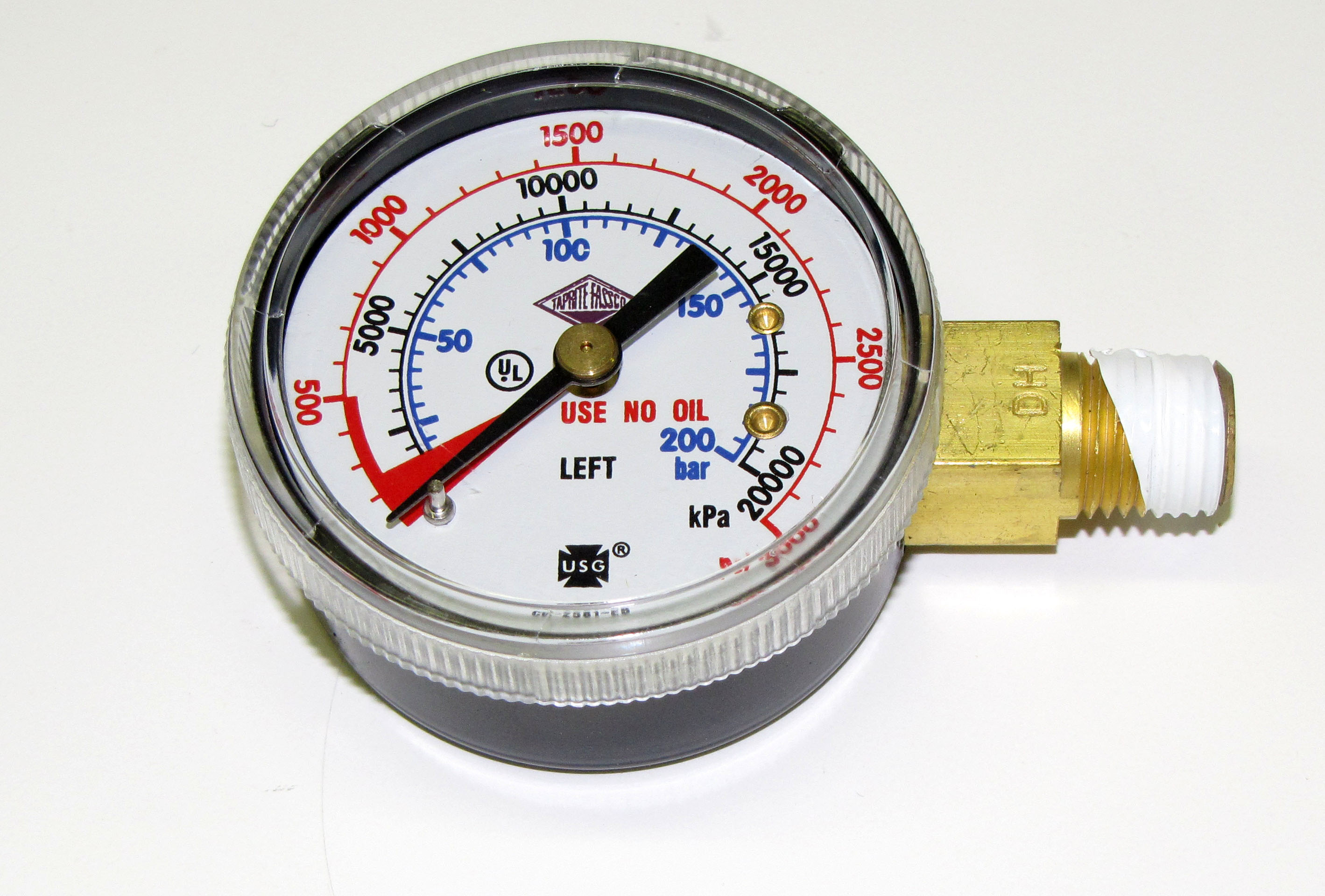 Replacement 03000lb High Pressure Tank Gauge