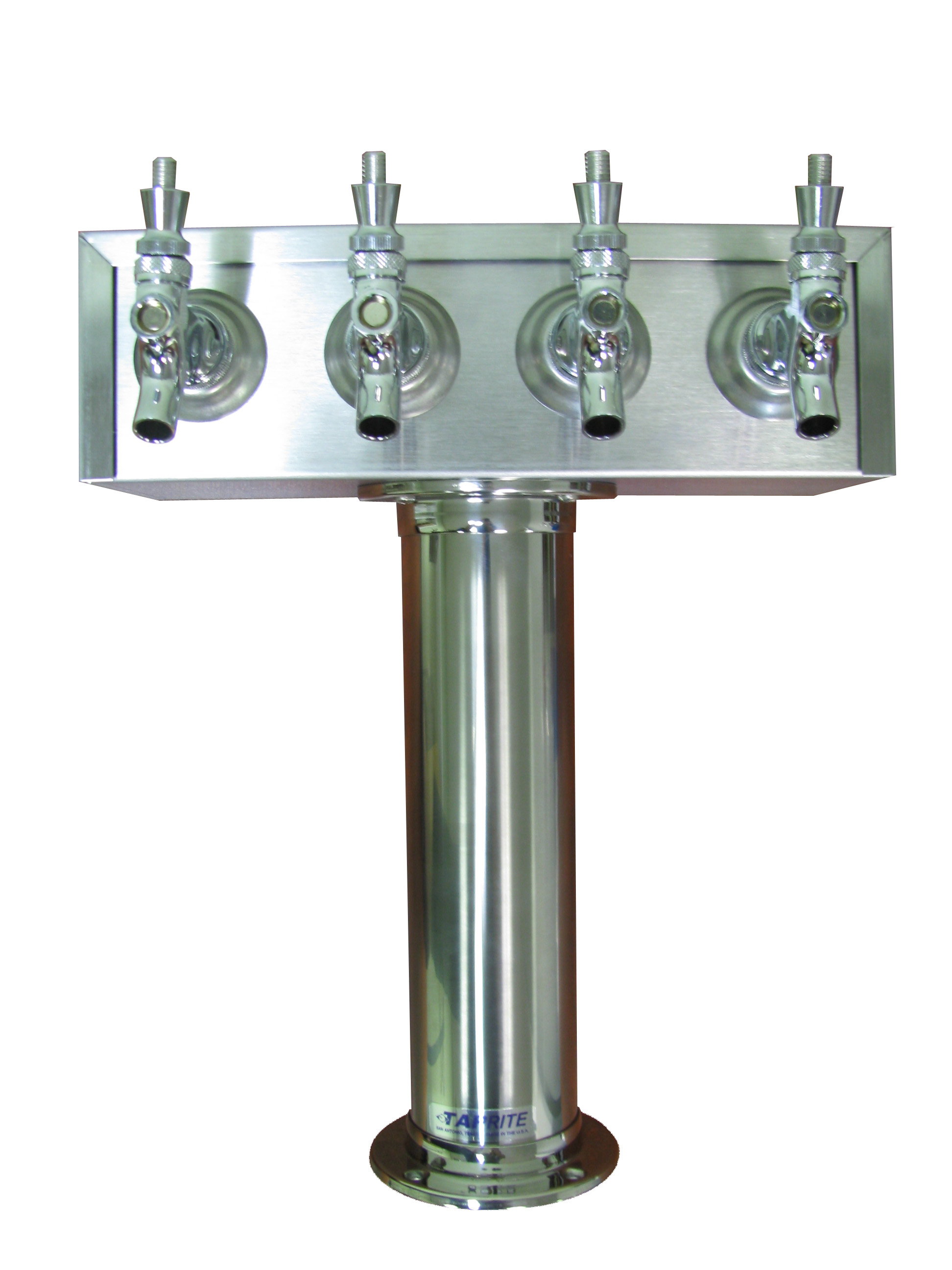 4 Faucet Draft Beer TTower 3" Diameter Maurer Sales