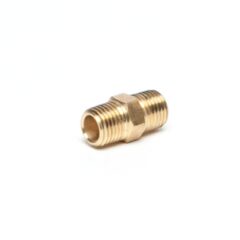 Brass CO2 1/4 MPT x 1/4 MPT, Right Hand Thread