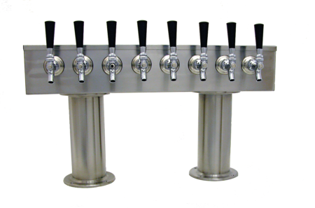 4 Inch Double Pedestal Beer Tower