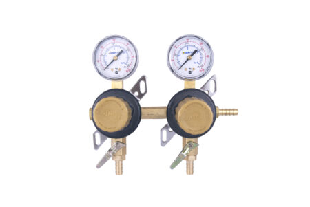 2 Product Secondary CO2 Regulator Panel with Check