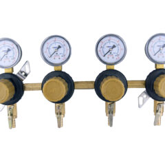 4 Product Secondary CO2 Regulator Panel with Check