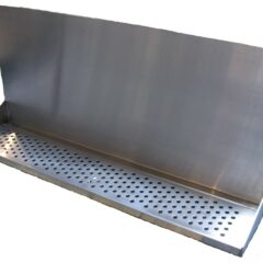 Wall Mount Drip Tray 36" with Drain and 14" Backsplash